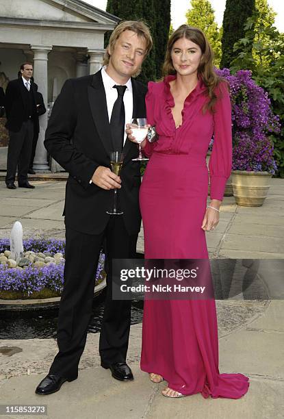 Jamie Oliver and Jools Oliver during The 8th Annual White Tie and Tiara Ball to Benefit the Elton John AIDS Foundation in Association with Chopard -...