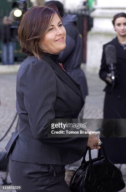 Lisa Tarbuck during Ronnie Barker Memorial Service at Westminster Abbey - March 3, 2006 at Westminster Abbey in London, Great Britain.