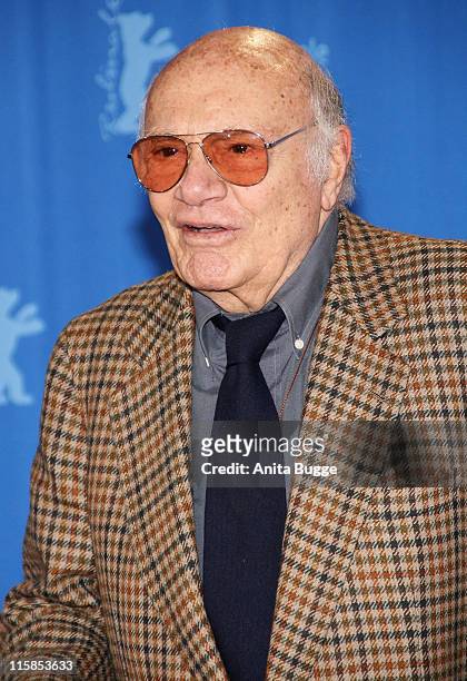 Francesco Rosi attends the Honorary Golden Bear Photocall as part of the 58th Berlinale Film Festival at the Grand Hyatt Hotel on February 14, 2008...