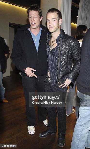 Sean Brosnan and Guest during "Drivin Me Crazy"  Gumball Film Premiere - Inside Arrivals at The Savoy Place in London, Great Britain.