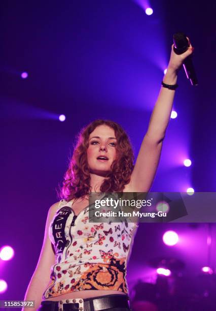 Lena Katina of t.A.T.u during t.A.T.u Live in Concert at The Olympic Hall in Seoul - September 19, 2006 at Olympic Hall in Seoul, Seoul, South Korea.