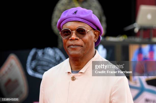 Samuel L. Jackson attends the Premiere Of Sony Pictures' "Spider-Man Far From Home" at TCL Chinese Theatre on June 26, 2019 in Hollywood, California.