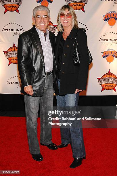 Frank Vincent and guest during 1st Annual 4Chosen Celebrity Basketball Game at Basketball City Basketball City in New York New York, New York New...