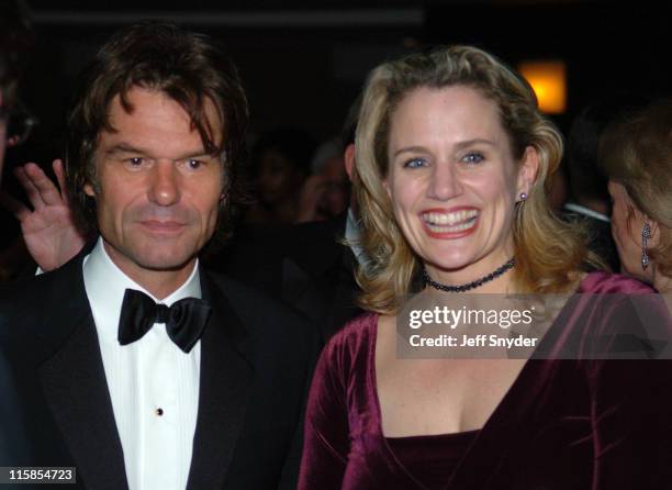 Harry Hamlin and Cady Huffman during Congressional Quarterly and The Creative Coalition Host PURE Party at Ronald Reagan Building - Rotunda Room in...