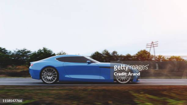 car driving on a road - car side stock pictures, royalty-free photos & images