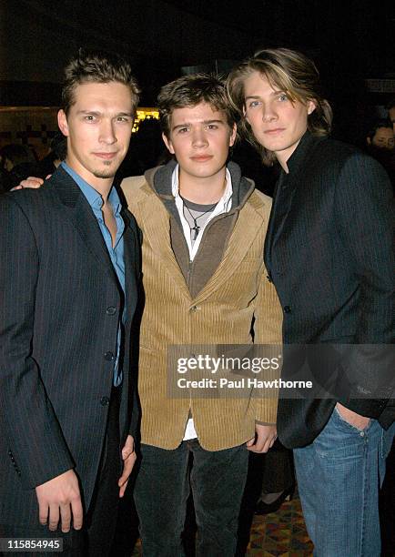 Isaac Hanson, Zac Hanson and Taylor Hanson during "The Lord of The Rings: The Return of The King" Special Screening - New York at AMC Empire in New...