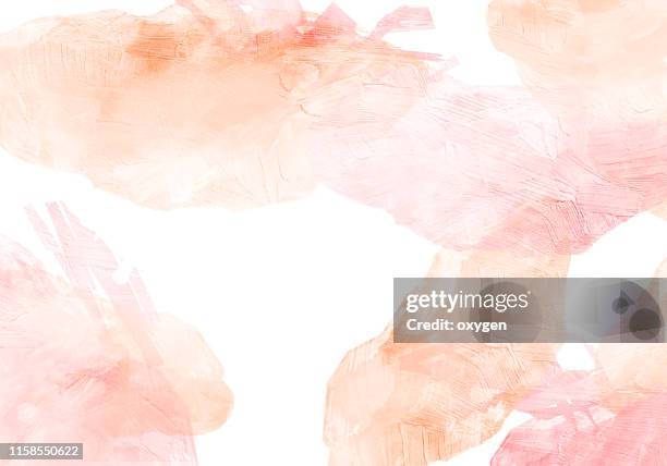 pastel colored abstract watercolor splashes - dessin au pastel photos et images de collection