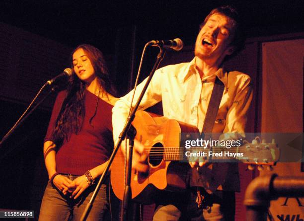 Lisa Hannigan and Damien Rice during 2003 Sundance Film Festival - Jonny Lang, Emmylou Harris and Others Perform at the Sundance ASCAP Music Cafe at...