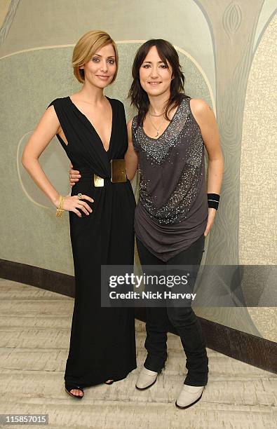 Natalie Imbruglia and KT Tunstall during Virgin Unite host End Fistula Fundraising event - Inside at Nobu Berkeley in London, Great Britain.