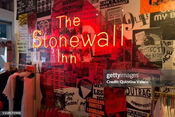 The Stonewall Inn, a pop up store at 53a Neil Street celebrates Pride Jubilee, marking 50 years of activism since the 1969' Stonewall Riot, on June...