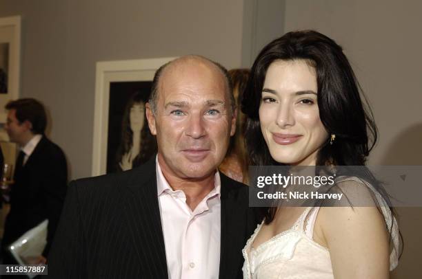 Jaime Murray and Hannibal Reitano during Robert Mapplethorpe Exhibition - Private View at Alison Jacques Gallery in London, United Kingdom.