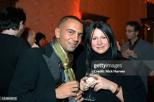 Fran Cutler and guest during Tracey Emin Longchamp Bag Launch at 33 Portland Place in London, Great Britain.