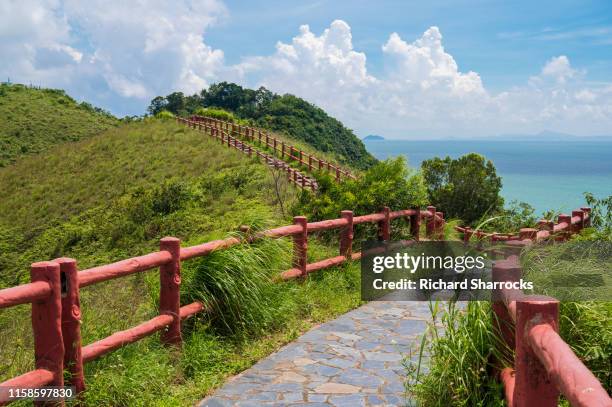 fu shan path, tai o, lantau island, hong kong - lantau stock pictures, royalty-free photos & images