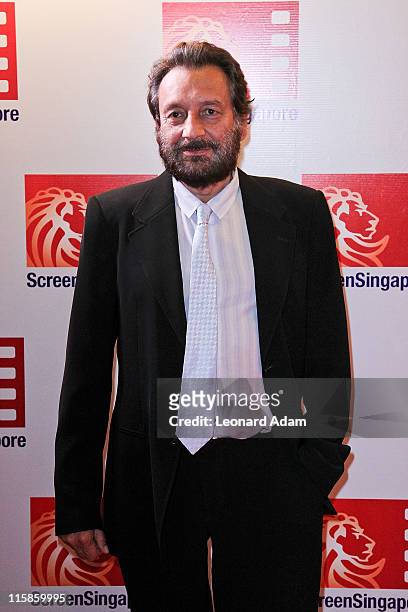 Shekhar Kapur arrives at the gala premiere of "Where the Road Meets the Sun" during ScreenSingapore 2011 on June 10, 2011 in Singapore.