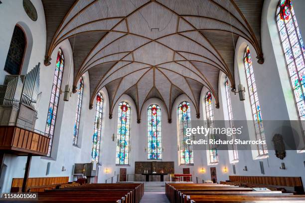 st catherine's church, frankfurt, germany - igreja - fotografias e filmes do acervo