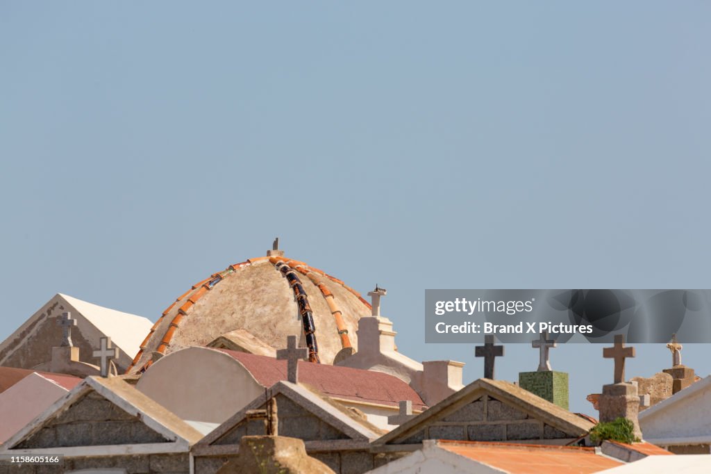 The Cemetery in Bonifacio on the beautiful Mediterranean French Island of Corsica