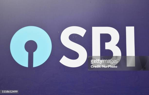 Logo can be seen, Kolkata, India, 30 September, 2019. The country's largest lender SBI has revised its fixed deposits with effect from 01 August,...