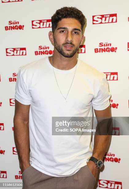 Marvin Brooks attending The Sun's Love Island Finale Party at the Tropicana Beach Club in London.