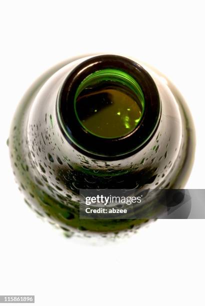 open top of beer bottle, close up - bottle beer bildbanksfoton och bilder