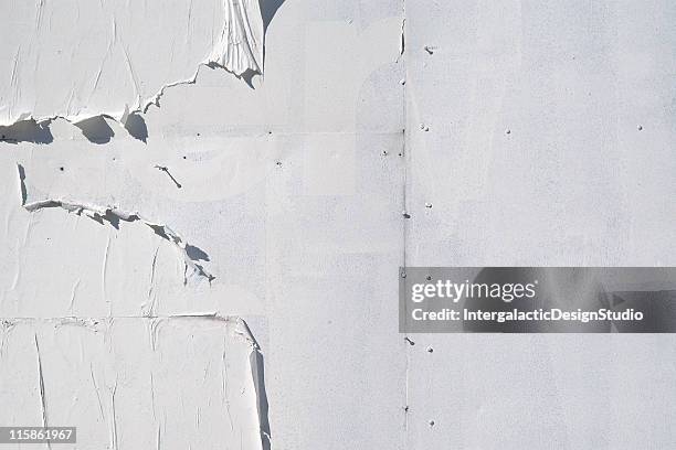 blank billboard detail - poster on wall stock pictures, royalty-free photos & images