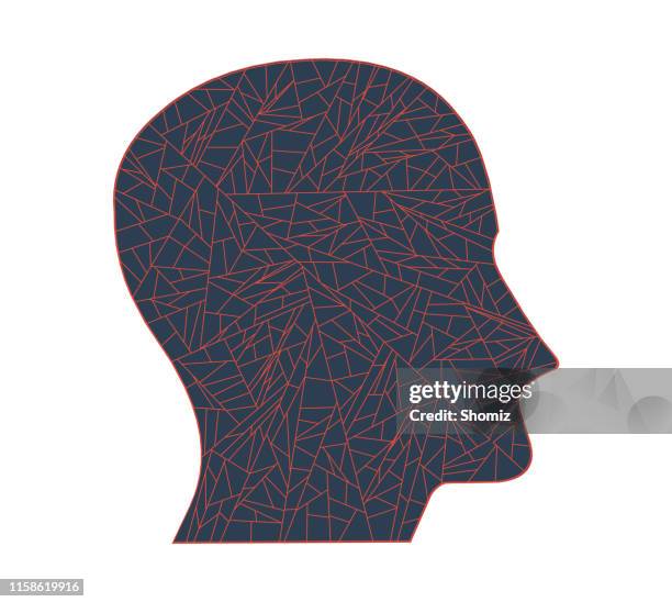 human face, technology - human robot face stock illustrations