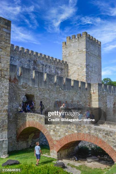 Castle Castelo Sao Jorge, Lisbon, Portuga.