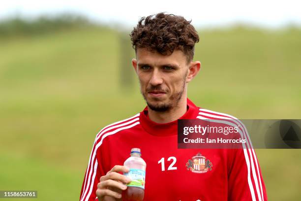 Tom Flanagan during a Sunderland AFC training session at The Academy of Light on July 30, 2019 in Sunderland, England.