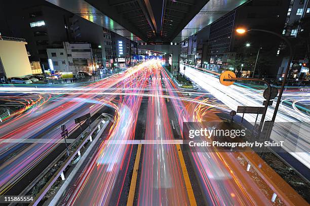 nagoya expressway tohshincho - nagoya stock photos et images de collection