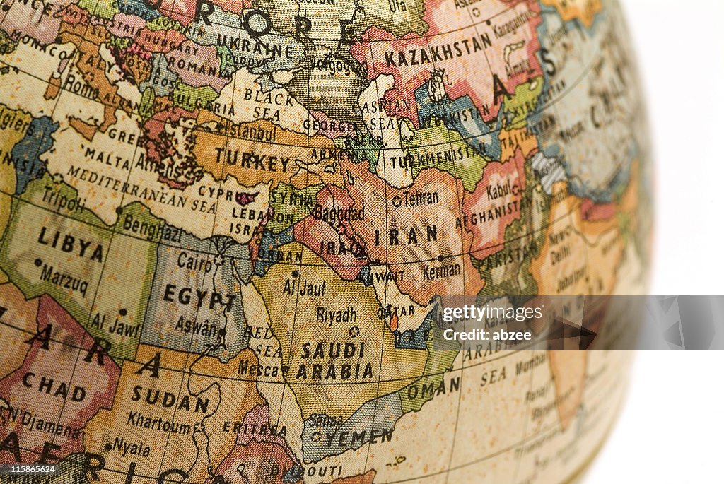 Mini Globe Middle East