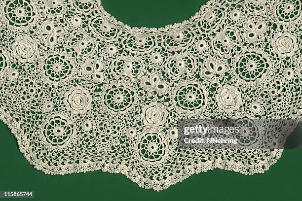 irish crochet - vintage lace stock pictures, royalty-free photos & images