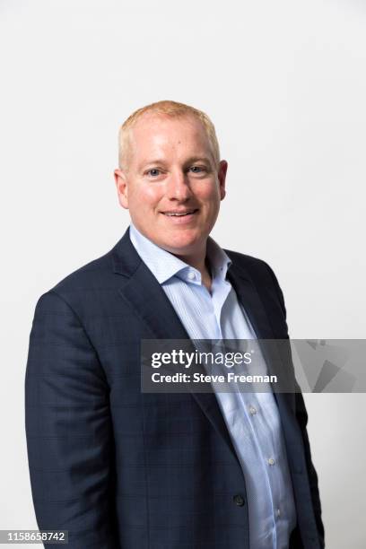 Managing Director of the NBA 2K League, Brendan Donohue poses for a portrait on July 26, 2019 at the NBA 2K Studio in Long Island City, New York....