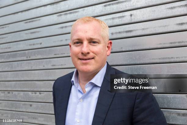 Managing Director of the NBA 2K League, Brendan Donohue poses for a portrait on July 26, 2019 at the NBA 2K Studio in Long Island City, New York....