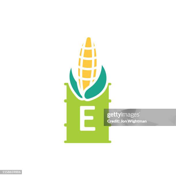 illustrations, cliparts, dessins animés et icônes de icône plate de puissance et d'huile - éthanol - éthanol