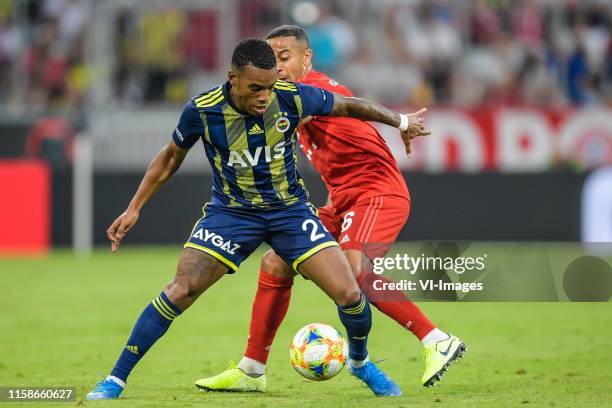 Garry Mendes Rodrigues of Fenerbahce SK, Thiago Alcantara do Nascimento of FC Bayern Munich during the Pre-season Friendly match between Bayern...