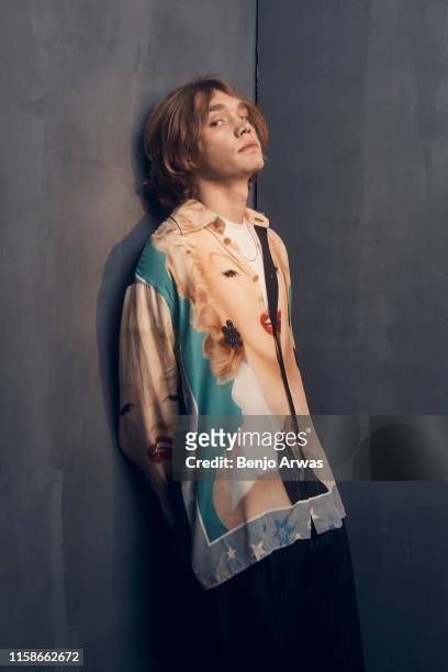 Charlie Plummer of Hulu's 'Looking for Alaska' poses for a portrait during the 2019 Summer TCA Portrait Studio at The Beverly Hilton Hotel on July...