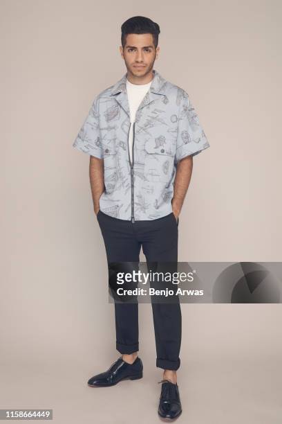 Mena Massoud of Hulu's 'Reprisal' poses for a portrait during the 2019 Summer TCA Portrait Studio at The Beverly Hilton Hotel on July 26, 2019 in...