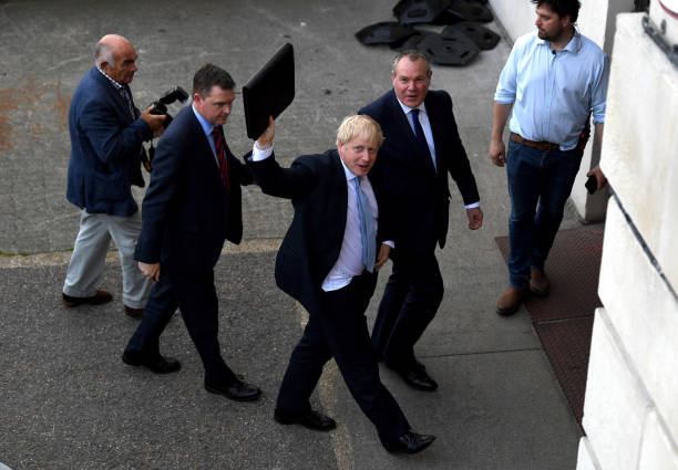 GBR: Boris Johnson And Jeremy Hunt Attend South Central Hustings