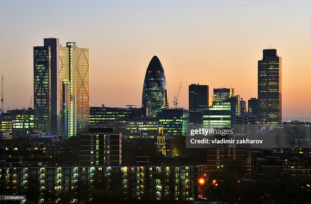 London city skyline