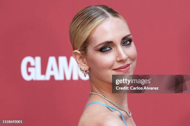 Chiara Ferragni attends 'Glamour' dinner in her honor at AC Santo Mauro Hotel on June 27, 2019 in Madrid, Spain.