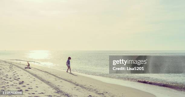 girl at the beach - cayo costa state park stock pictures, royalty-free photos & images