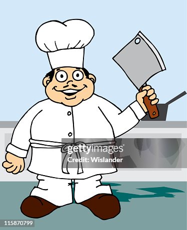 Chef with Axe Blade Chef with Axe Blade