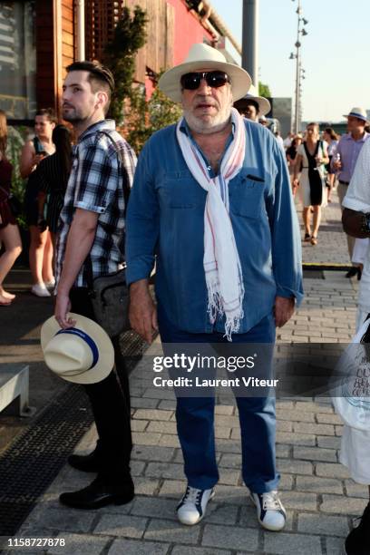 Jean-Pierre Castaldi attends "Petanque Gastronomique" hosted by Daniel Lauclair at Paris Yacht Marina on June 27, 2019 in Paris, France.