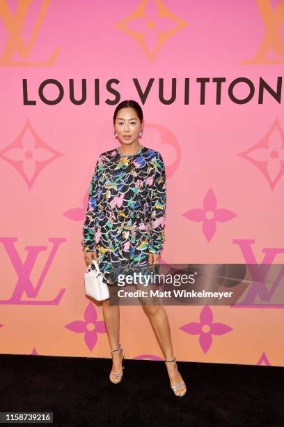 Aimee Song attends Louis Vuitton X Opening Cocktail on June 27, 2019 in Beverly Hills, California.