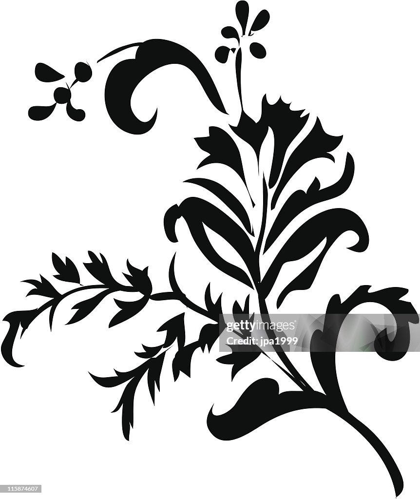 Decorative vector ornament flower