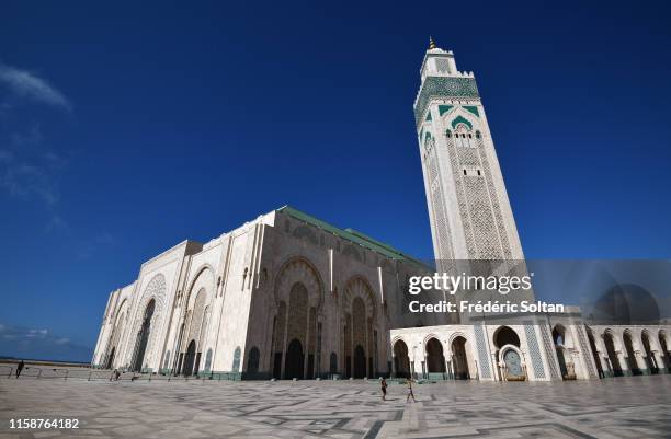 Hassan II mosque in Casablanca on June 20, 2019 in Casablanca, Morocco.