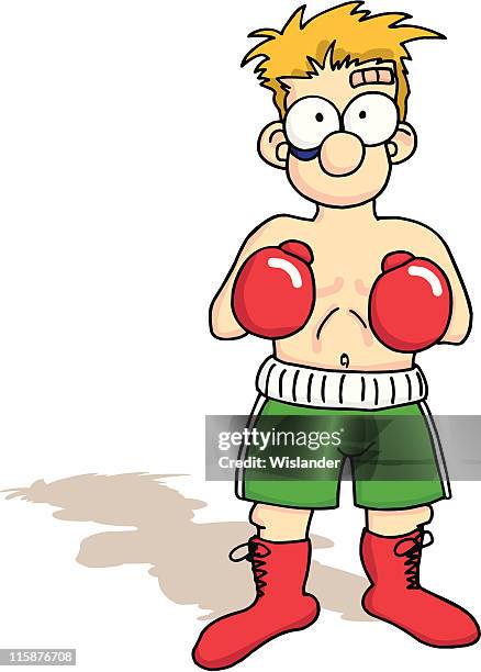 bob the boxer - fighting ring stock illustrations
