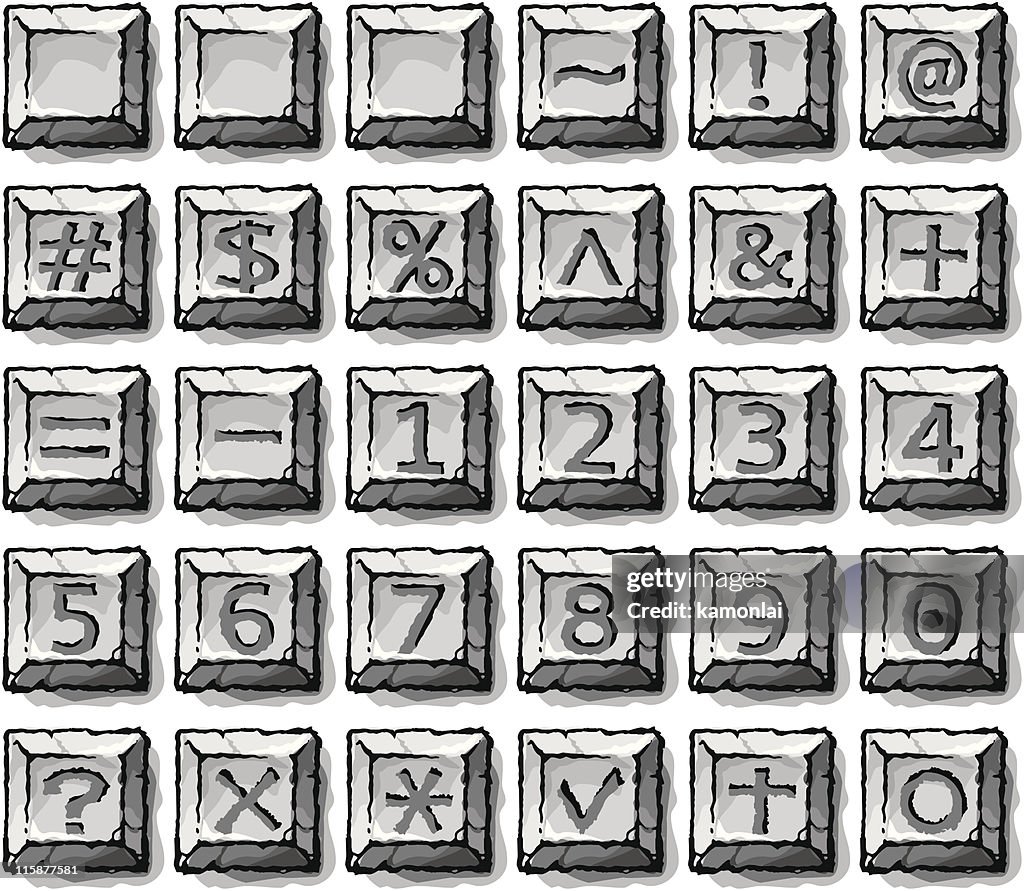 Age-old Stone Buttons