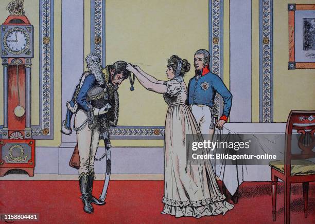 Digital improved reproduction, Duchess Louise of Mecklenburg-Strelitz, Luise Auguste Wilhelmine Amalie, 1776 - 1810, Queen of Prussia, Konigin Luise...