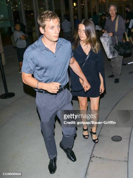 Jeremy Allen White and Addison Timlin are seen on July 31, 2019 in Los Angeles, California.
