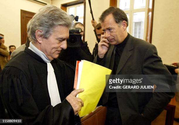 Me Ronald Perdomo , l'avocat de Jean-Marie Le Pen et tête de liste du Front national pour les régionales dans les Bouches-du-Rhône et Jean-François...